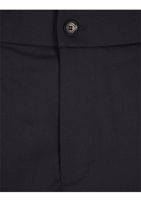 Pantaloni Sartoriali In Gabardina Di Lana Blu MONCLER | 091-2A00016 597FV77D